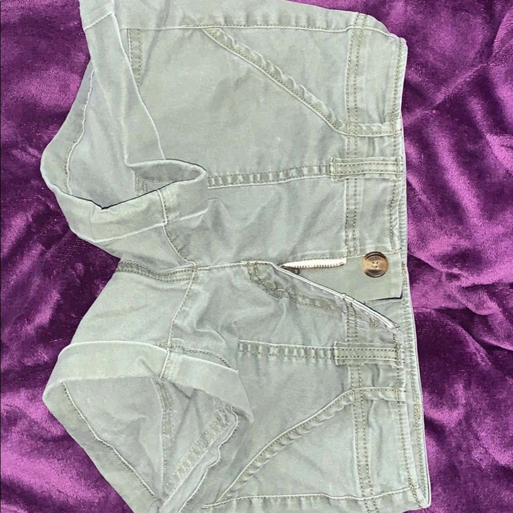 American Eagle Military Green Shorts